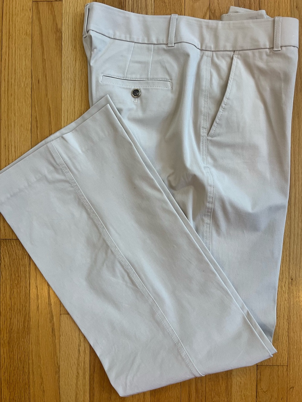 White House Black Market Light Gray Chinos